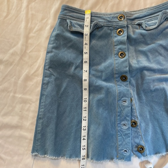 Anthropology Blue Corduroy Mini-Skirt size 2 - Picture 12 of 12